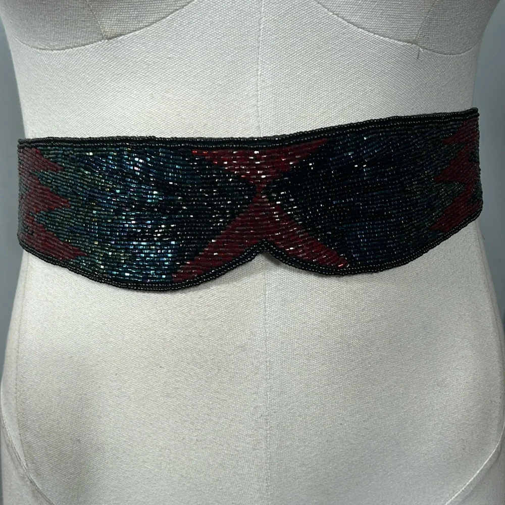 Vintage Speyer Milor Ltd Handmade Colorful Beaded belt